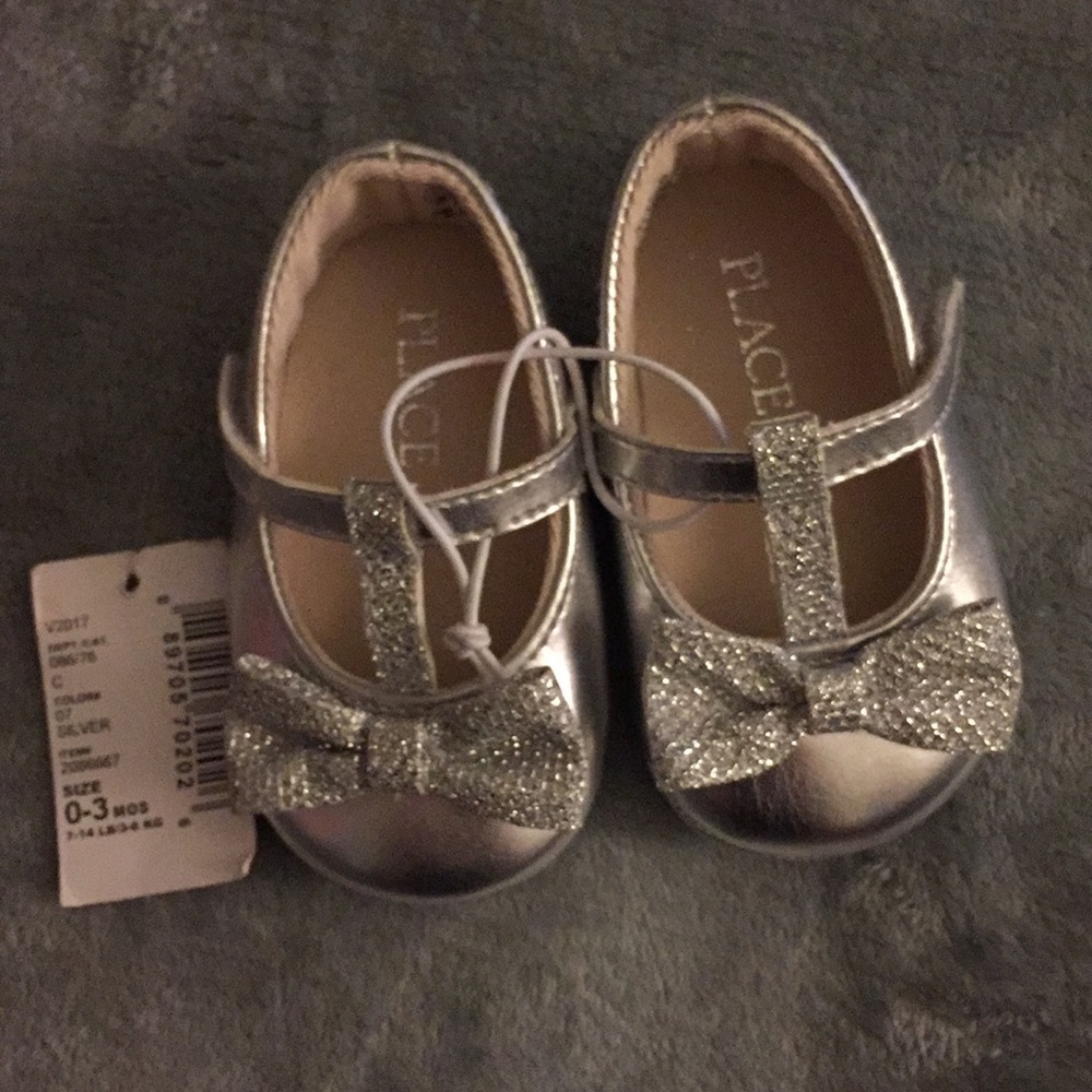 Baby girl silver shoes